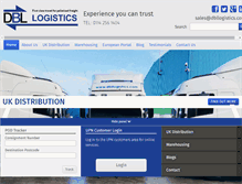 Tablet Screenshot of dbllogistics.com